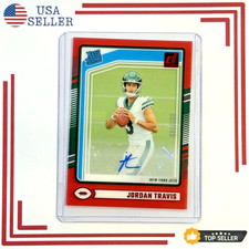 2024 Panini Clearly Donruss Jordan Travis Rated Rookie Auto Red /149 Rc