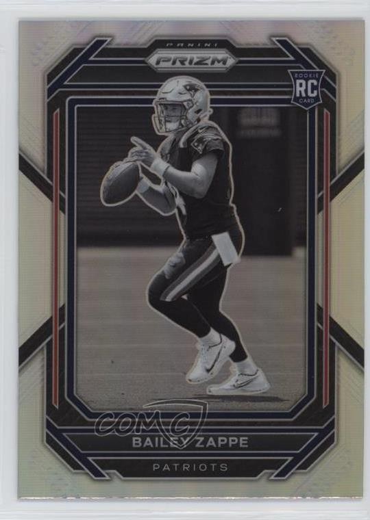 2022 Panini Prizm Rookie Variation Silver Prizm Bailey Zappe #305 Rookie RC