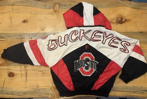 Vintage 90s Ohio State Buckeyes  Daniel Young Pro Player Men's L Puffer Jacket