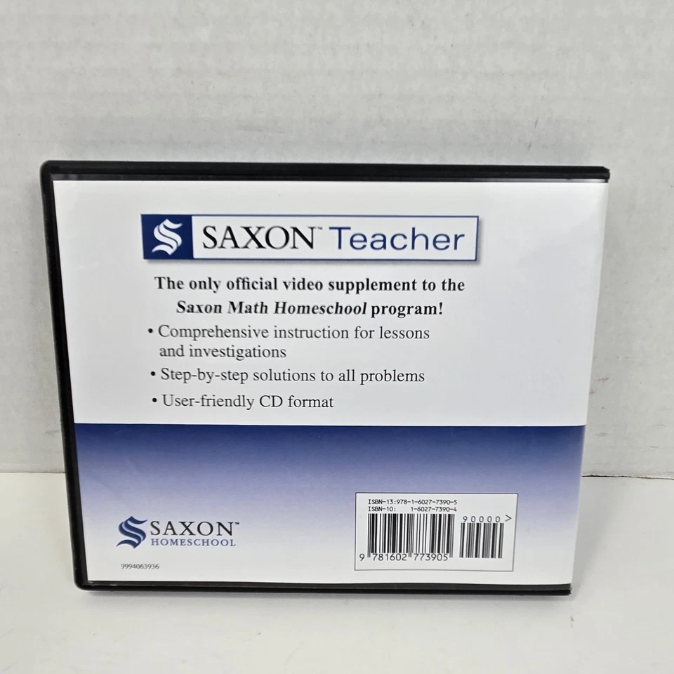 Saxon Teacher Math 8/7 3rd Ed Lesson & Test 5 CD Set Homeschool New Open Box - Image 2 of 4