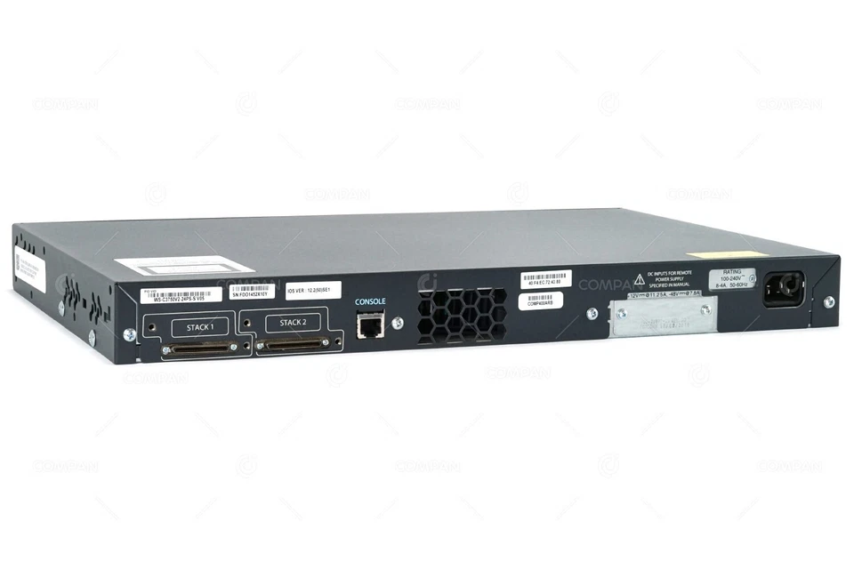 WS-C3750V2-24PS-S CISCO CATALYST 3750 V2 24 PORT 100MB 2 PORT 1GB SFP SWITCH - Image 2 of 4