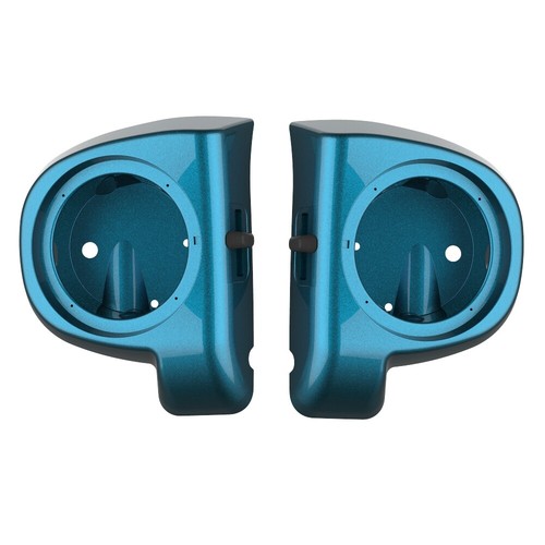 Cápsulas de altavoces Tahitian Teal 6,5" Rushmore carenados ventilados inferiores para Harley 2014+ - Imagen 4 de 5