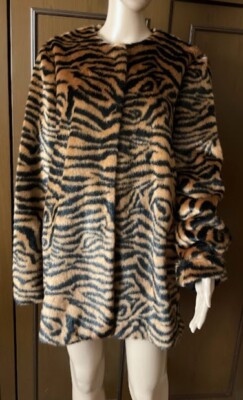 Damen Kurz Pelzmantel MARELLA by Marina Rinaldi braun, IT 50 DE 44 US 14 GB 18