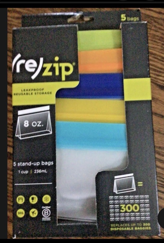 Lunch Container 8 ounce 7 Leakproof Reusable Storage Bag 5Pa
