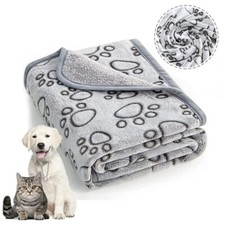 WARM PET BLANKET PAD CAT DOG BED SOFT FLEECE MAT WARM THERMAL RUG Pet