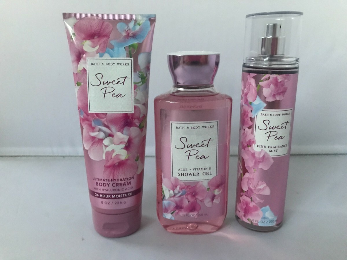 Bath & Body Works sweet pea スイートピー　3点セット Amazon.com : Bath and Body Works Sweet Pea Set, Body Lotion