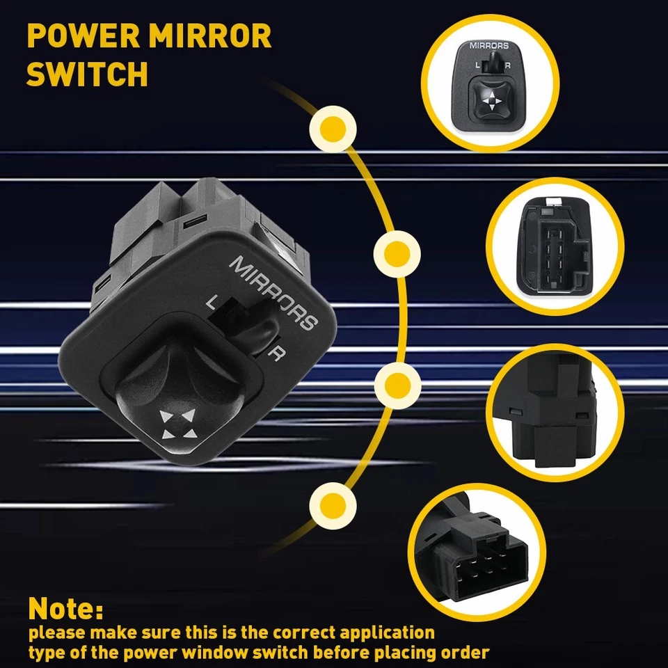 Nuevo interruptor de espejo retrovisor para camioneta Ford F-150 F150 F-250 F250 F350 F450 F550 Super Duty Foto 4 de 4