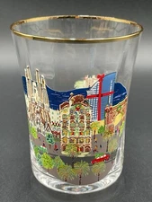 Anthropologie Holiday In The City Juice Glass Barcelona 2024 15 Oz. New In Box