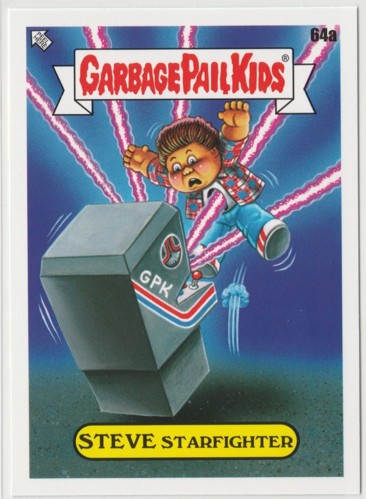 Steve Starfighter #64a Garbage Pail Kids GPK 2023 Intergoolactic Mayhem Trading Card