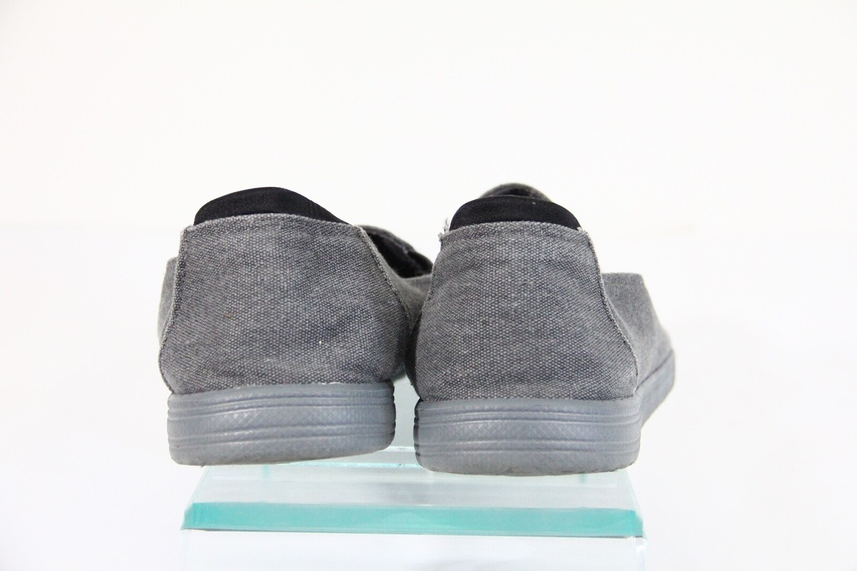 Eddie Bauer Men’s Casual Canvas Shoes - Light Gray with American Flag Accent Eddie Bauer Boys Casual Canvas Slip-On Stretch Lace Loafer  main image 4