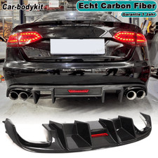 Carbon Heckdiffusor Diffusor Heckschürze Spoiler Lippe Passt für Audi S4 2008-12