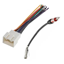 Car Radio Stereo Install Wire Harness Antenna Adapter For 2001-2007 Ford Escape