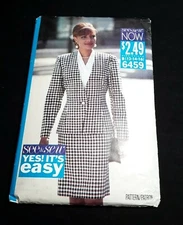 Butterick See & Sew UNCUT Pattern 4214 Misses Sz 12-14-16 Jacket Skirt Blouse