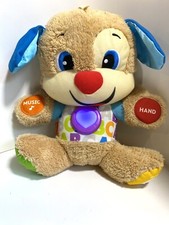 INTERACTIVE Fisher Price Laugh Learn Smart Stages Dog 2017 Toy Plush Barks Talks