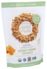 One Degree Organic Foods  Organic Sprouted Oat Honey Hemp Granola   11 Oz