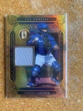 2023 Panini Chronicles - Gold Standard Swatches #GSS-DC Diego Cartaya (MEM, RC)