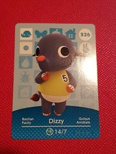 DIZZY ANIMAL CROSSING AMIIBO SERIES 4 CARD #326 TRACKED AU POST geniuine