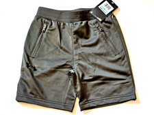 UA Under Armour Little Boys 5 Zipper Pocket Shorts Short Pants Dark Olive Green
