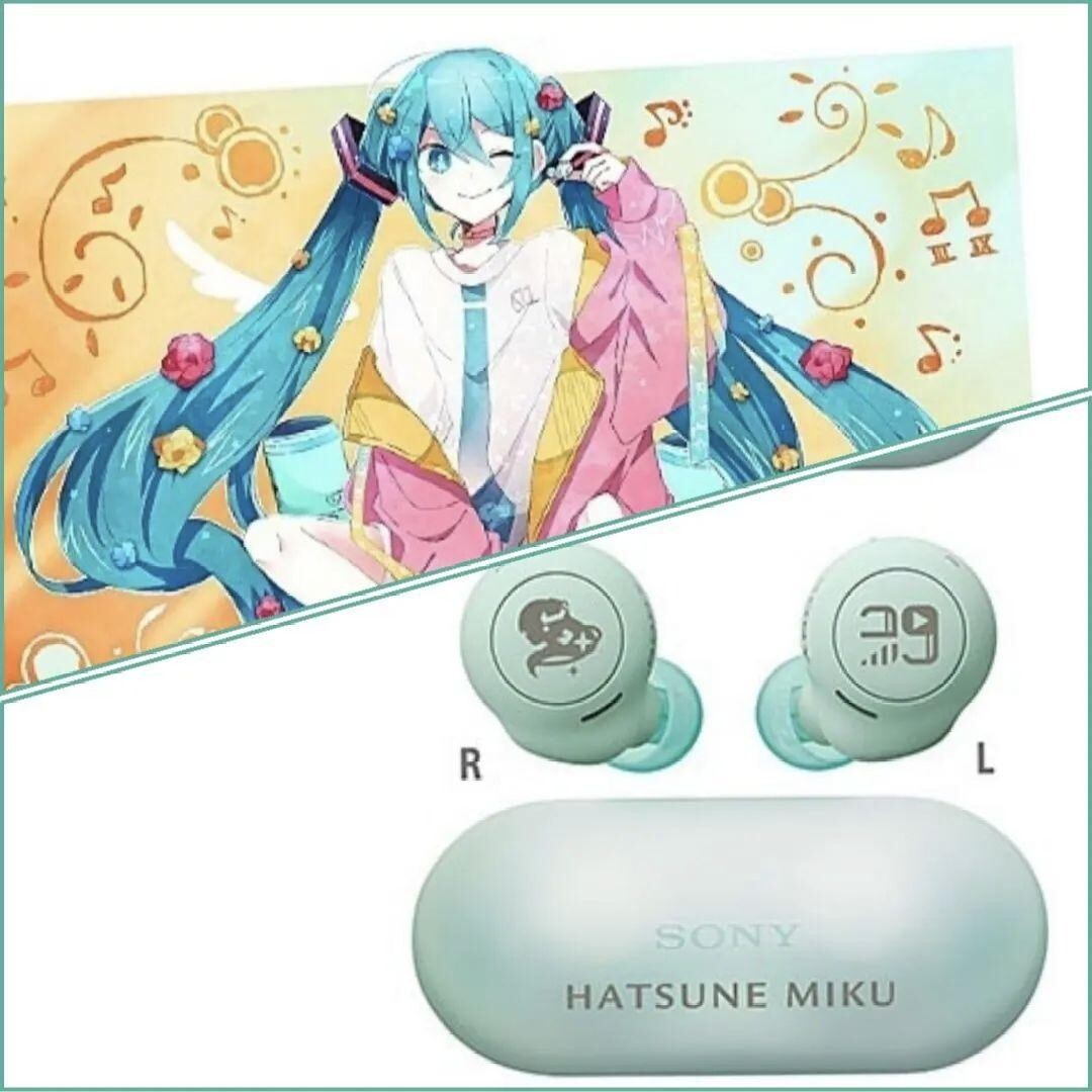 SONY HATSUNE MIKU WF-C500 ワイヤレスイヤホン SONY Wireless Earphones WF-C500/MK Hatsune Miku collaboration