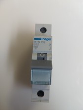 HAGER 32 AMP CURVE B 6kA MCB CIRCUIT BREAKER MTN132 434307 Grey Clip 