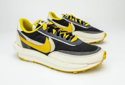Brand New Nike Sacai x Undercover LD waffle size 12 yellow/Black Free Shipping!! Nike LD Waffle sacai Undercover Black Bright Citron  main image 2