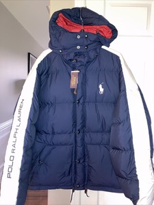 polo puffer jacket big pony