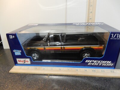 1979 Ford F150 Pick-Up Truck Black 1:18 Maisto Exclusive Style Special Edition