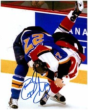 St. Louis Blues BRYCE SALVADOR Signed Autographed 8x10 Pic C