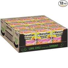 Instant Lunch Lime Chili Flavor with Shrimp Ramen Noodles, 2.25 Oz, Pack of 12