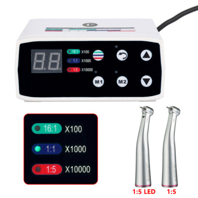 Dental Brushless LED Electric Micro Motor/ 1:5 Increasing Handpiece NSK Style