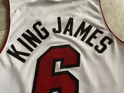 lebron james white miami heat jersey