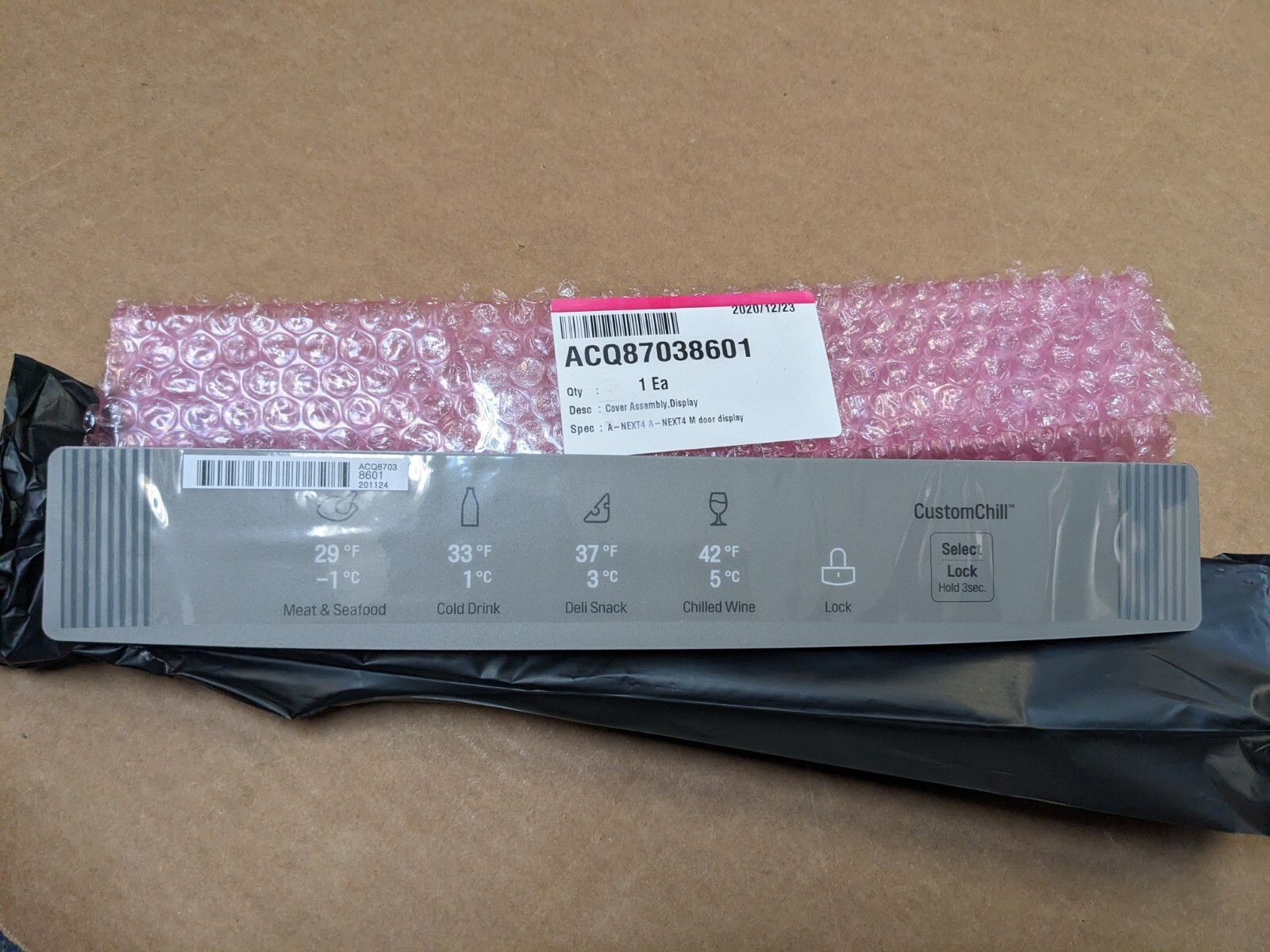 LG Refrigerator Display Cover ACQ87038601 AP5970777 PS11707402 | eBay