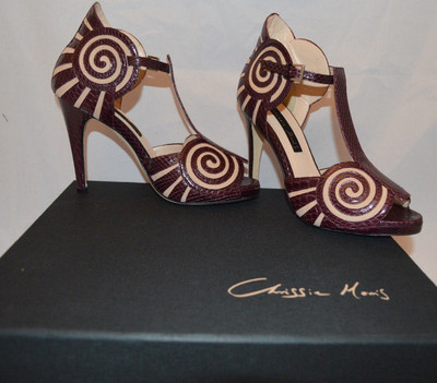 Chrissie Morris Size 38 - Liberty Suede Bordeaux Sandal