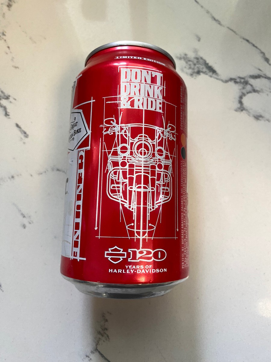 【HARLEY DAVIDSON】ヴィンテージビール缶 Budweiser Beer Harley Davidson Can Limited Edition Emptied