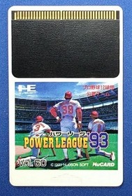 Hudson PC Engine HU Card Soft Power League '93 Used