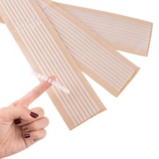 200 Pack Non-Slip Hanger Grips Strips Clear Rubber Adhesive For Clothes