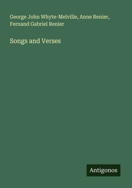 George John Whyte-Melville (U. A.) | Songs And Verses | Taschenbuch | Englisch-image