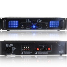 Skytec SPL500 DJ Amplifier 500W - Professional Power Amp for Events & Gigs