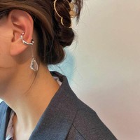 Trendy Kristall AnhäNger Ohrringe FüR Frauen Quasten Lange Baumeln Ohrringe