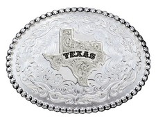 Montana Silversmiths Western Belt Buckle Texas State 6189SV-610TX