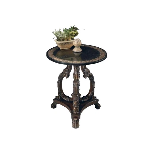 Butler Specialty Company Lafayette Round Stone Side Table - Black - Picture 1 of 3