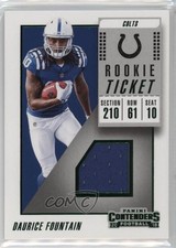 2018 Panini Contenders Rookie Ticket Swatches Daurice Fountain #RTS-37 hg6