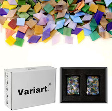 Mosaic Tiles 1600 Pcs/2Pounds,Stained Mosaic Glass Pieces Glass Mosaic Tiles for