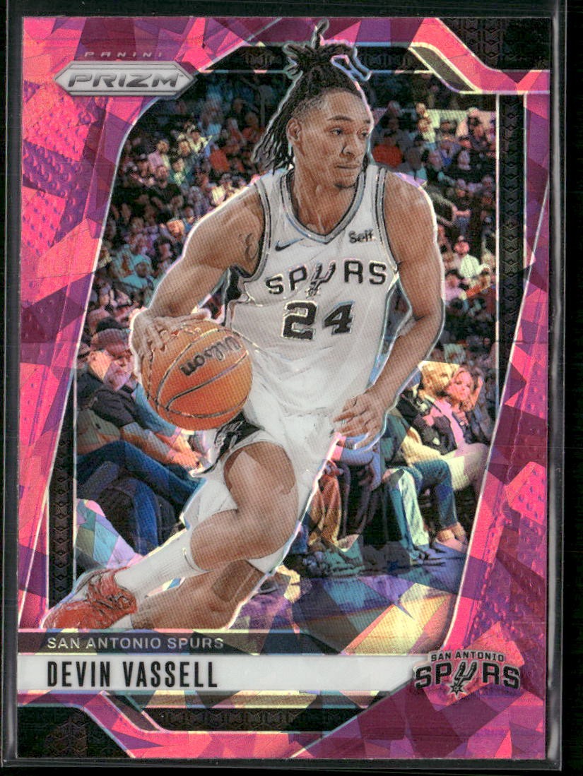 Devin Vassell 2024-25 Panini Prizm #25 Prizms Pink Ice