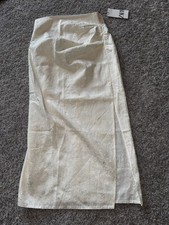 NWT Zara Long Beige Jacquard Skirt Sz M SOLDOUT Vacation BLOGGER