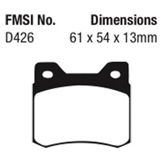 For Mercedes-Benz 190E 90-93 Brake Pads EBC Redstuff Ceramic Low Dust Ceramic - Imagem 2 de 3