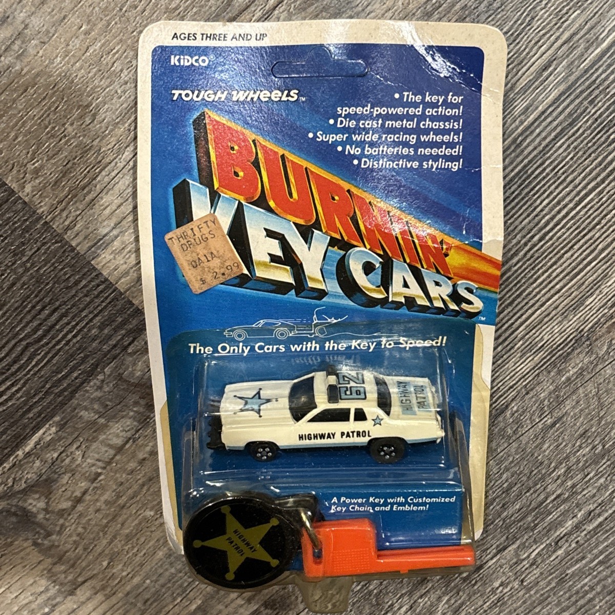 ミニカー CARTNEY BRAKIN VINTAGE 1980 Kidco Burnin' Key Cars Red Datsun Turbo 280ZX Plastic