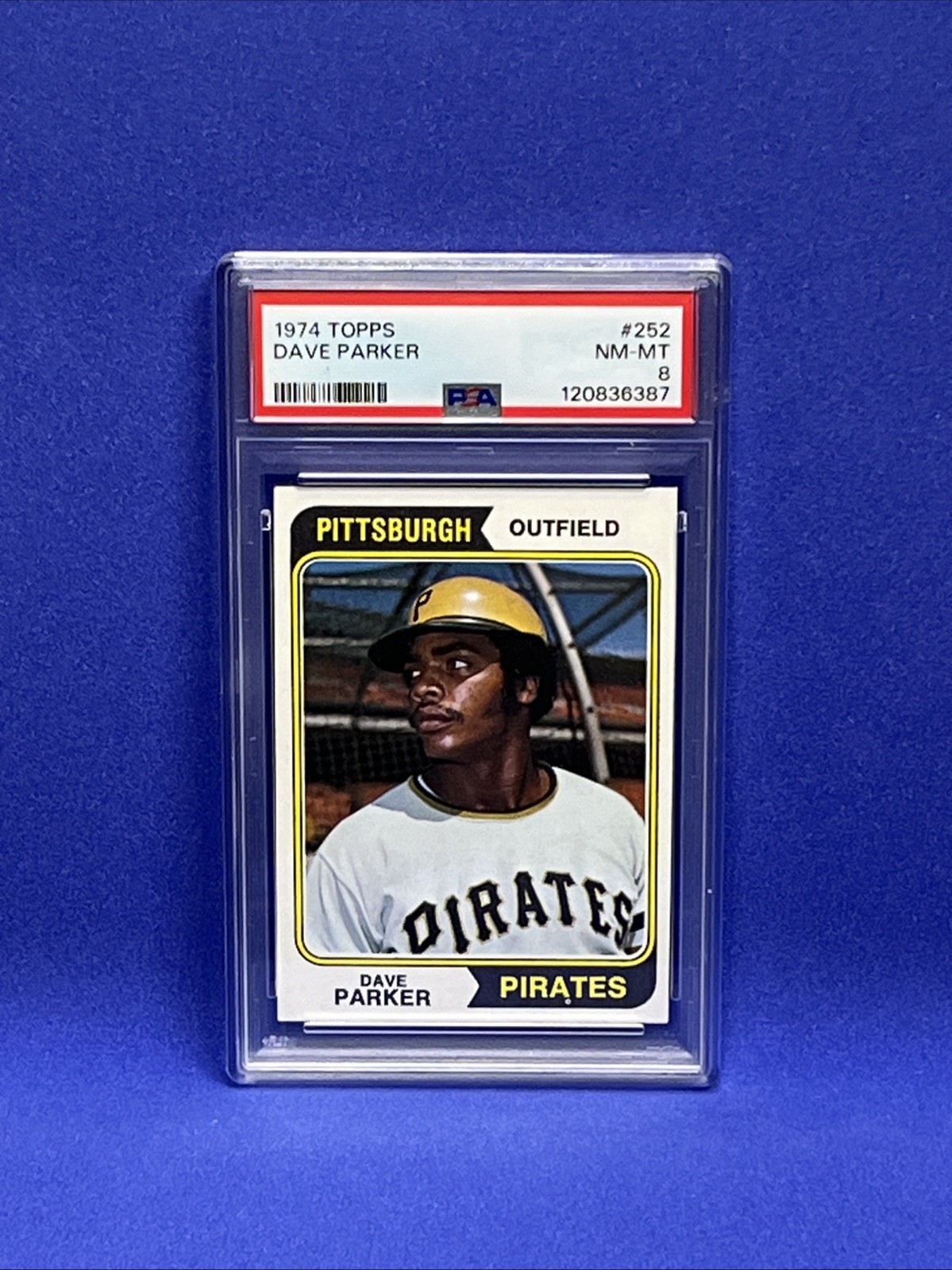1974 Topps - Dave Parker ROOKIE (RC) #252 -Graded PSA 8 NEAR MINT-MINT ! Sharp