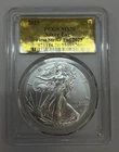 2025 PCGS MS70 American Silver Eagle First Strike Gold Label 1 Of 2025