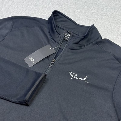 Oakley Range Pullover Mens XL Black Long Sleeve 1/4 Zip Mock Neck